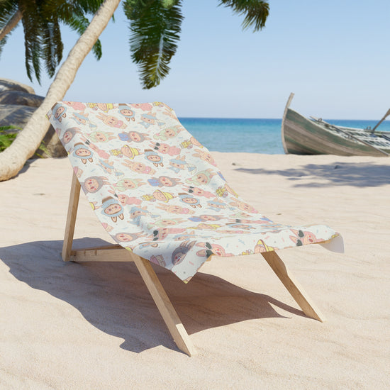 Cute Monsters Beach Towel - Fandom-Made