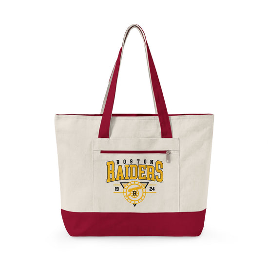 Boston Raiders Zippered Canvas Tote - Fandom-Made