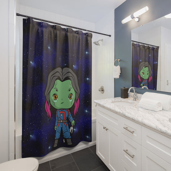 Gamora Shower Curtain - Fandom-Made