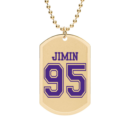 Jimin 95 Dog Tag with Chain