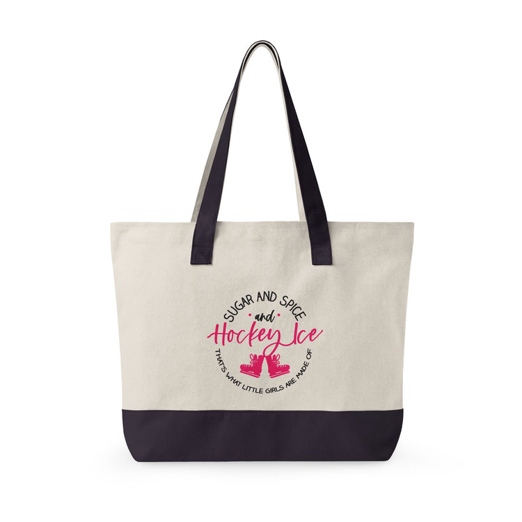 Sugar Spice Ice Hockey Zippered Canvas Tote - Fandom-Made