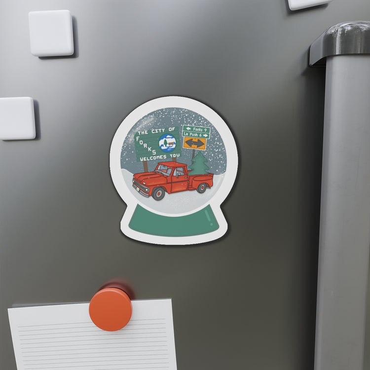 Greetings From Forks Die-Cut Magnet - Fandom-Made