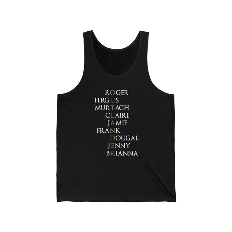 Outlander Characters Tank Top