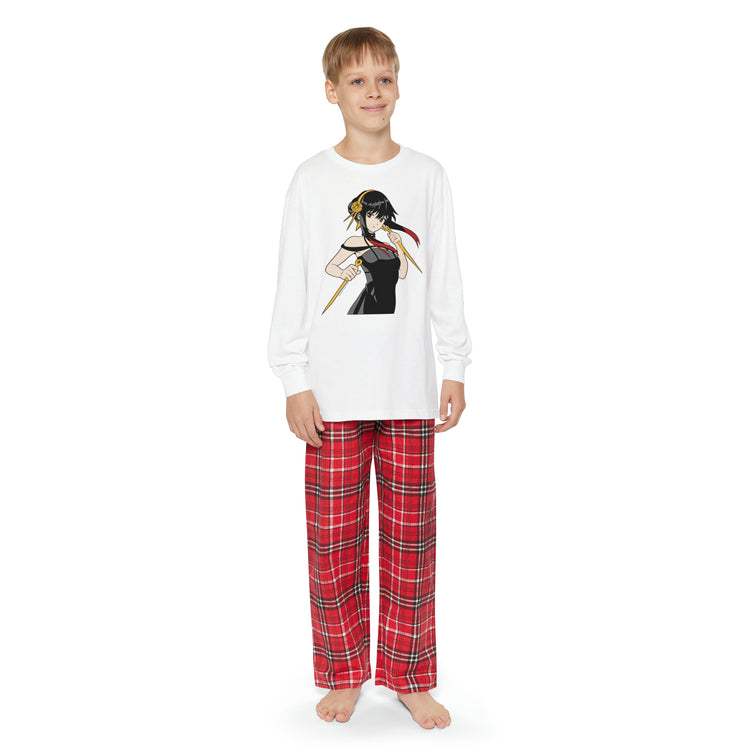 Yor Forger Youth Long Sleeve Holiday Outfit Set - Fandom-Made