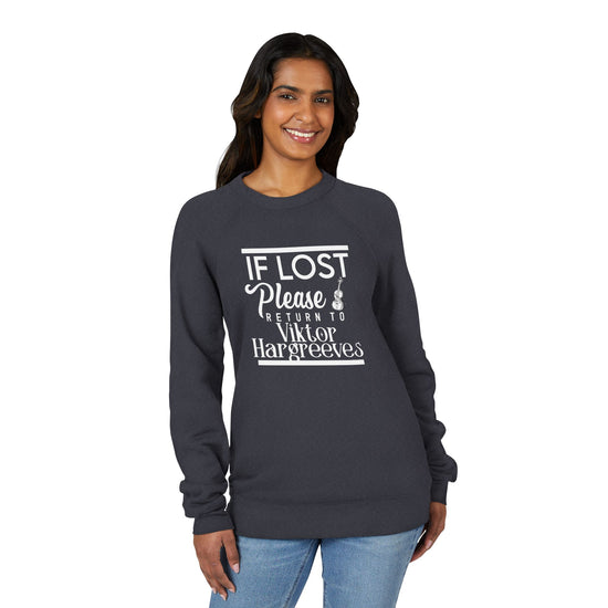 If Lost Return To... Viktor Hargreeves Fleece Raglan Sweatshirt - Fandom-Made