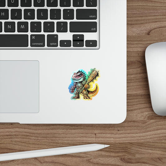 Negan Dinosaur Holographic Sticker - Fandom-Made