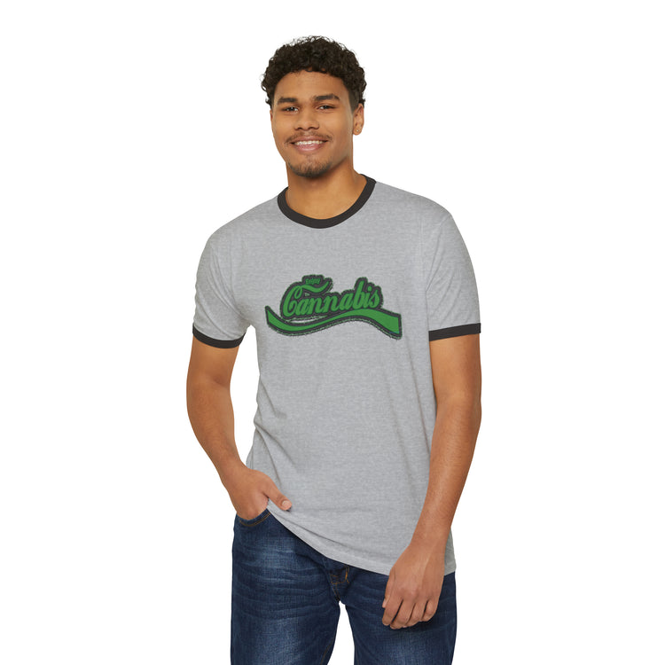 Enjoy Cannabis Ringer T-Shirt - Fandom-Made
