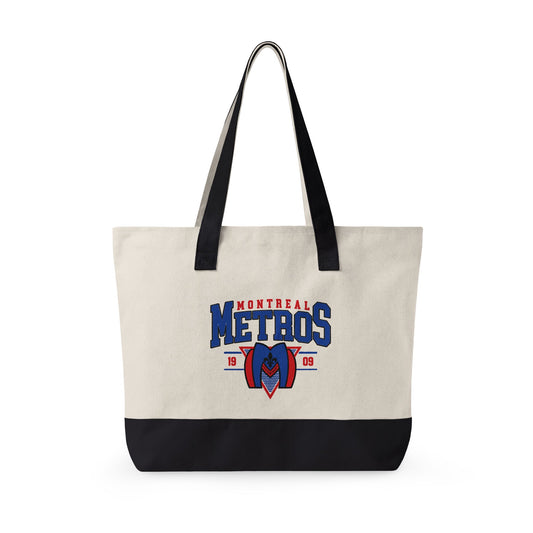 Montreal Metros Zippered Canvas Tote - Fandom-Made