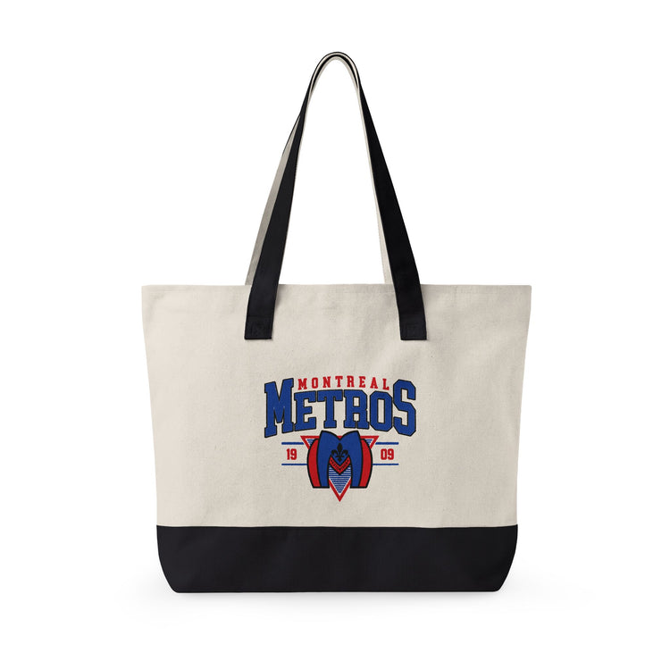 Montreal Metros Zippered Canvas Tote - Fandom-Made