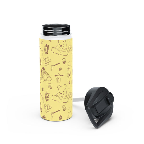 Winnie All-Over Print Stainless Steel Water Bottle - Fandom-Made