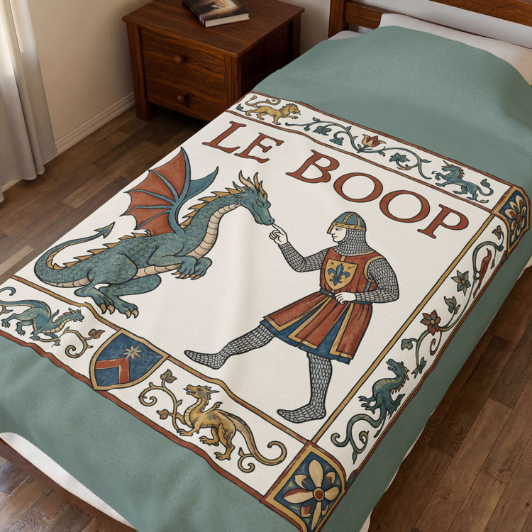 Le Boop Velveteen Plush Blanket