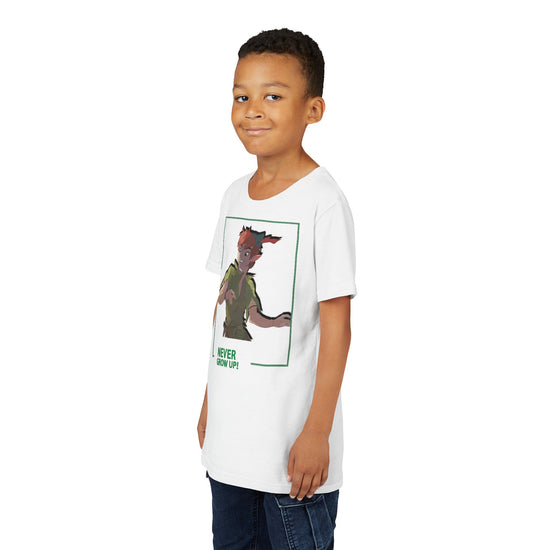 Never Grow Up Youth Tee - Fandom-Made