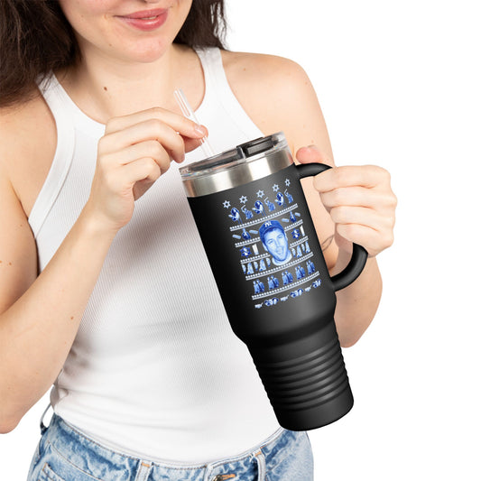 Adam Sandler Ugly Hanukkah Insulated Tumbler