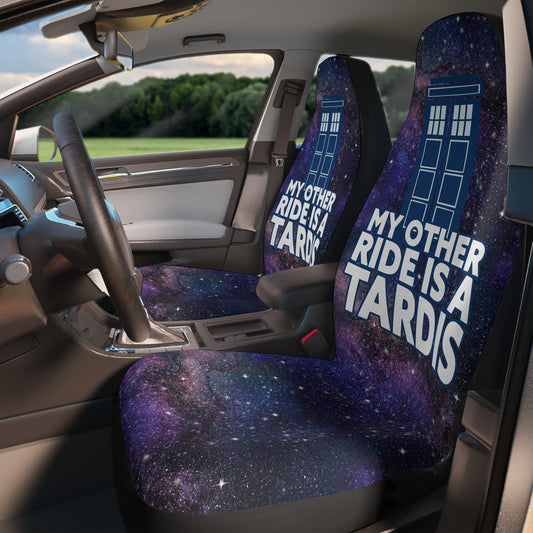 My Other Ride Is a Tardis Car Seat Cover