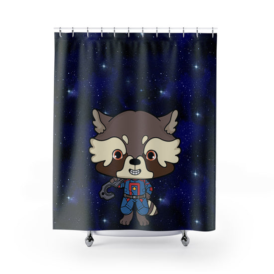 Rocket Raccoon Shower Curtain - Fandom-Made