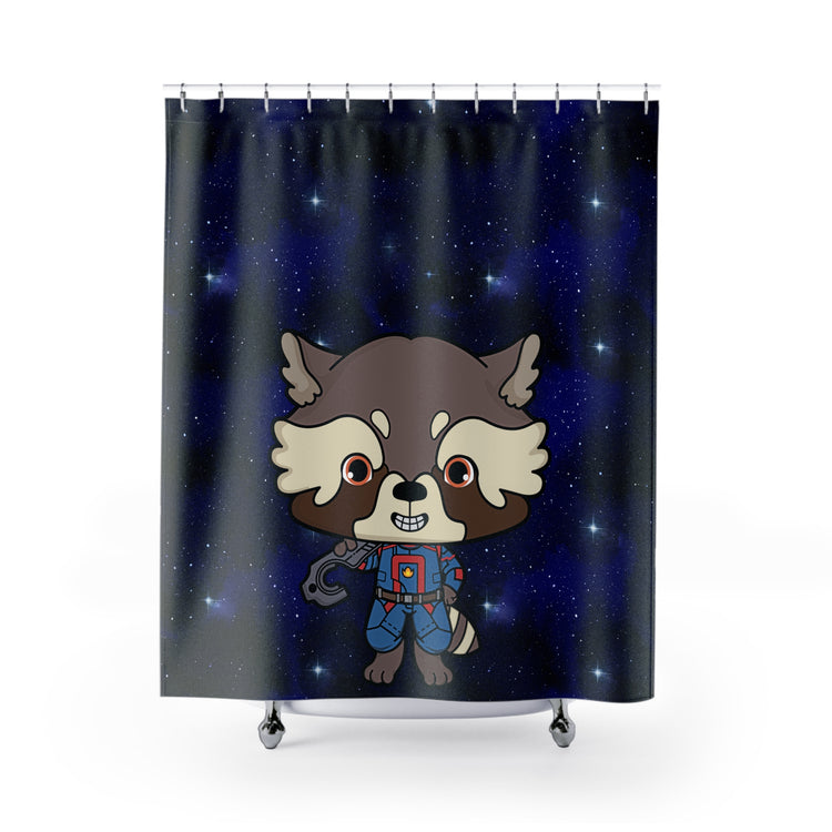 Rocket Raccoon Shower Curtain - Fandom-Made