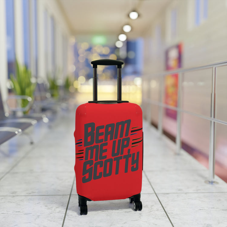 Beam Me Up Luggage Cover - Fandom-Made