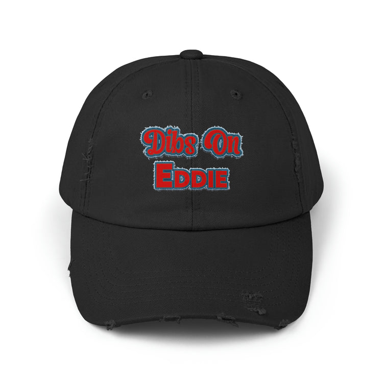 Dibs On Eddie Distressed Cap - Fandom-Made