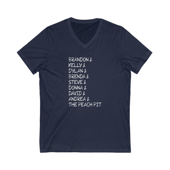 90210 Characters V-Neck Tee - Fandom-Made