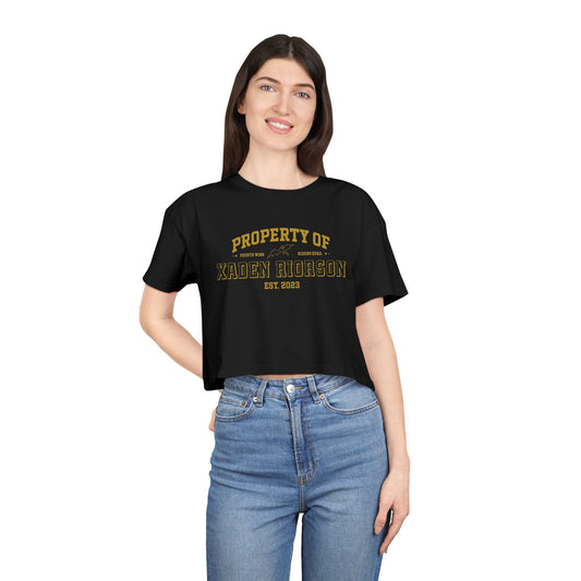 Property Of Xaden Riorson Crop Top - Fandom-Made