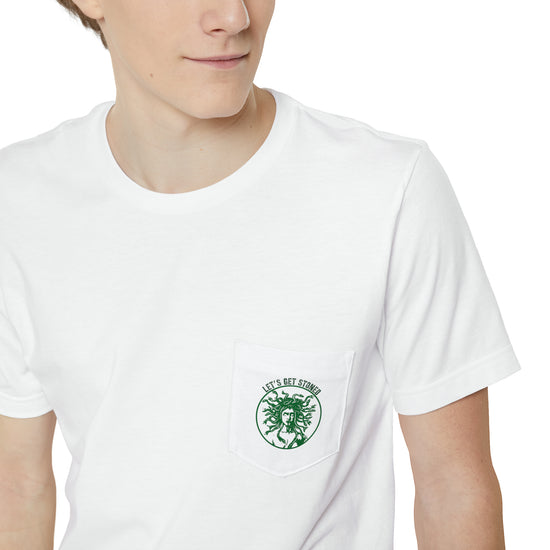 Let's Get Stoned Unisex Pocket T-shirt - Fandom-Made