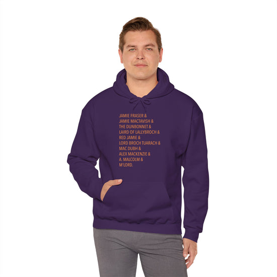 Jamie Fraser Names Unisex Hoodie - Fandom-Made