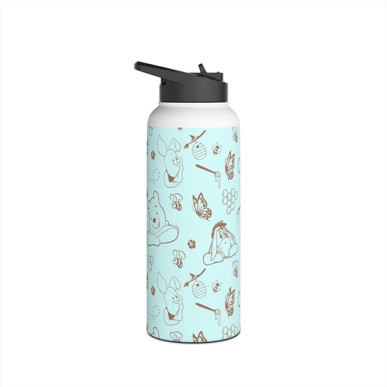 Winnie All-Over Print Stainless Steel Water Bottle - Fandom-Made