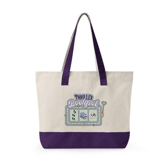 Thriller Bookpot Zippered Canvas Tote - Fandom-Made