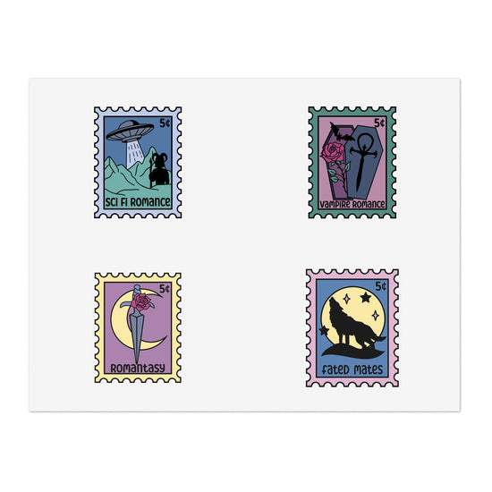 Fantasy Stamps Sticker Sheet Set 1 - Fandom-Made