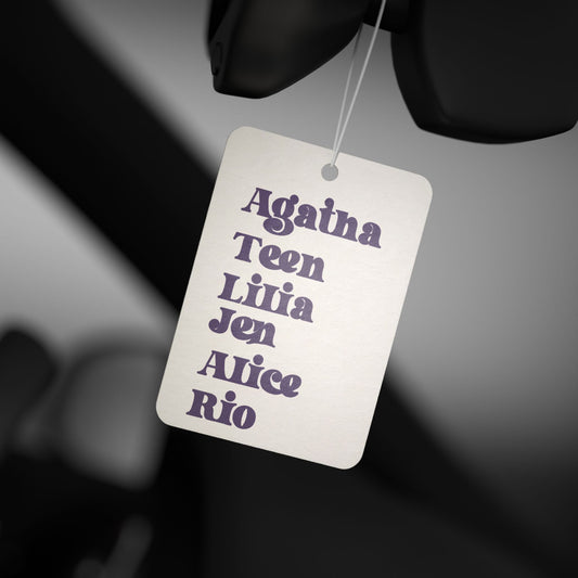 Agatha Names Car Air Freshener