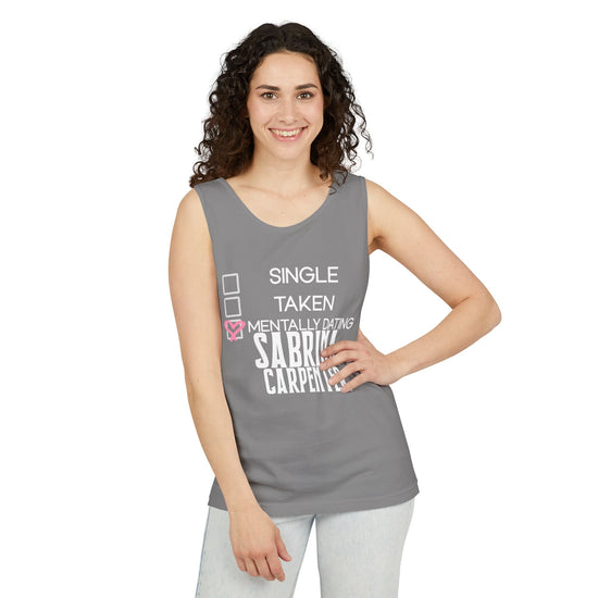 Mentally Dating Sabrina Carpenter Unisex Tank Top - Fandom-Made