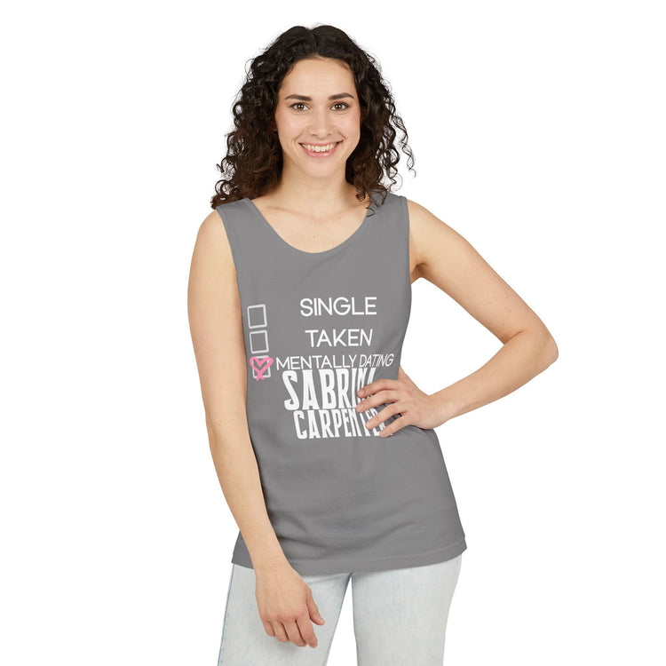 Mentally Dating Sabrina Carpenter Unisex Tank Top - Fandom-Made