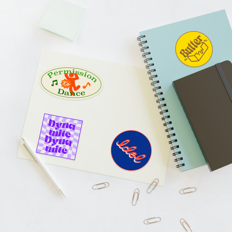 Permission To Stick Sticker Sheet