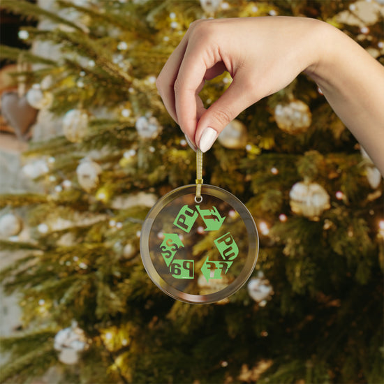 Puff Pass Recycle Glass Ornaments - Fandom-Made