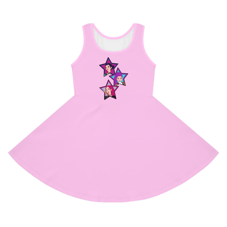Huntrix Girls' Sleeveless Sundress - Fandom-Made
