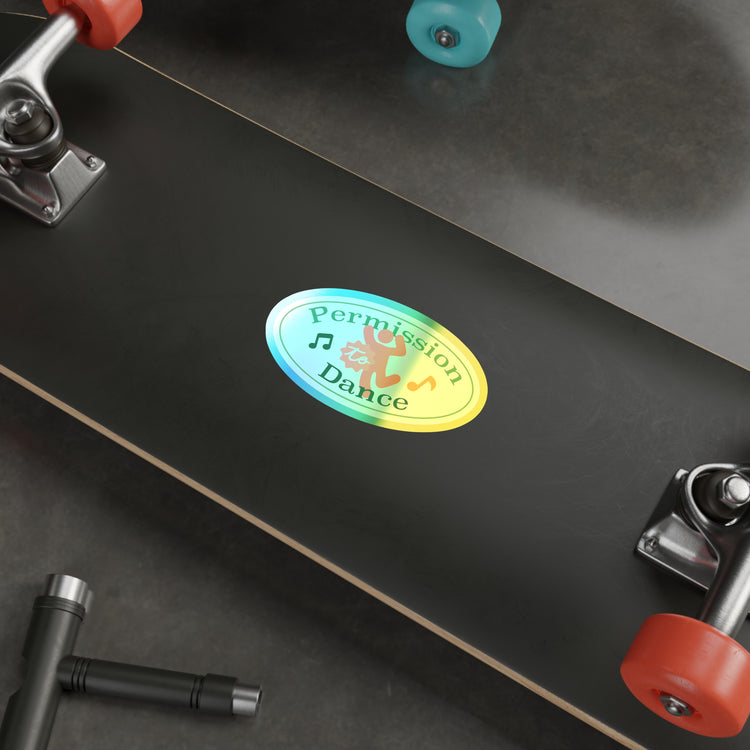 Permission To Dance Holographic Sticker