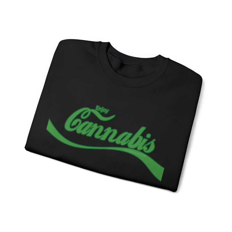 Enjoy Cannabis Crewneck Sweatshirt - Fandom-Made