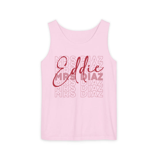 Mrs. Eddie Diaz Unisex Garment-Dyed Tank Top - Fandom-Made