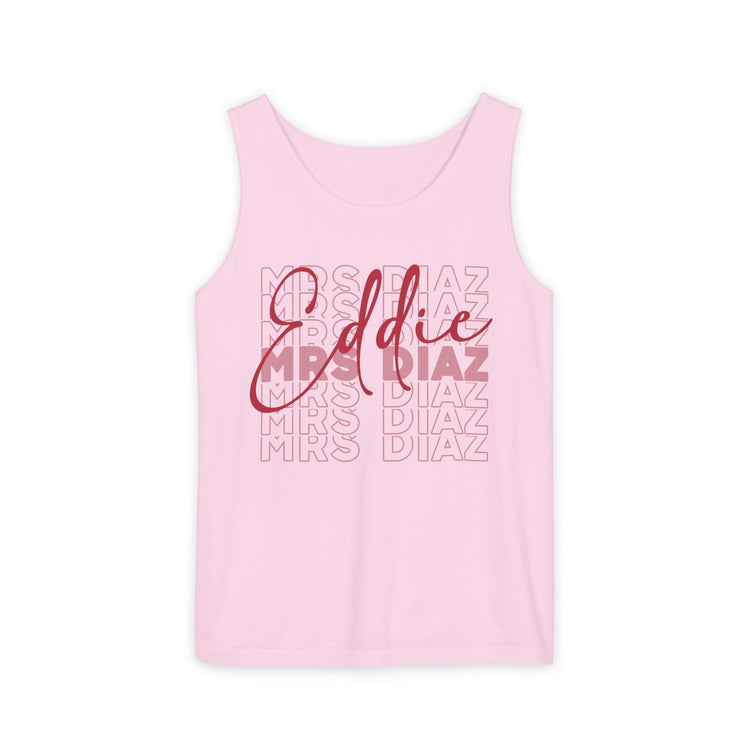 Mrs. Eddie Diaz Unisex Garment-Dyed Tank Top - Fandom-Made