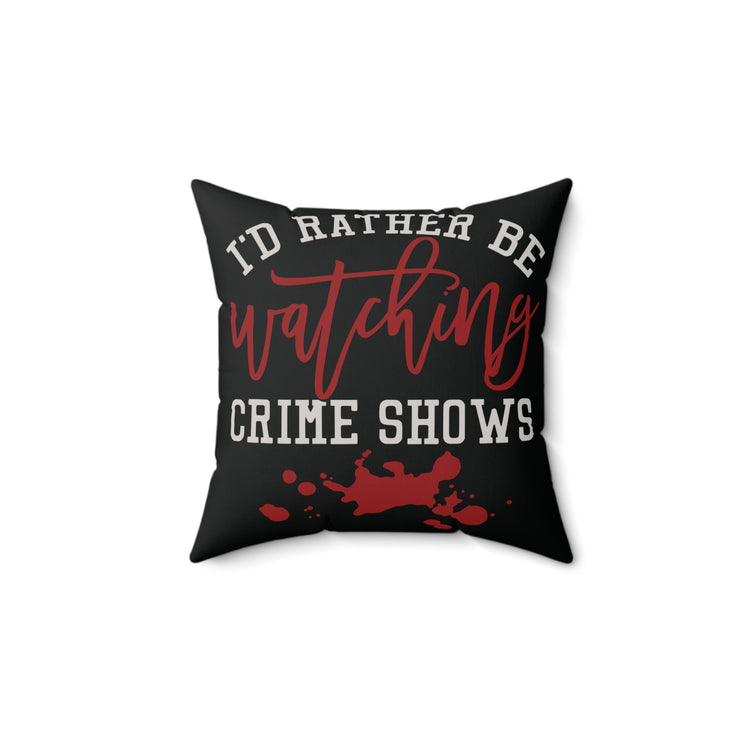 Crime Shows Faux Suede Square Pillow - Fandom-Made