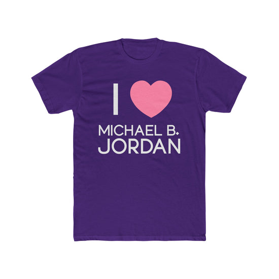I Love Michael B. Jordan Men’s Fitted T-Shirt - Fandom-Made