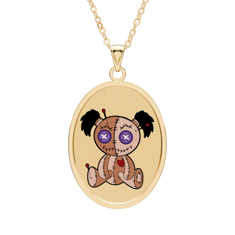 I Still Play With Dolls Oval Pendant