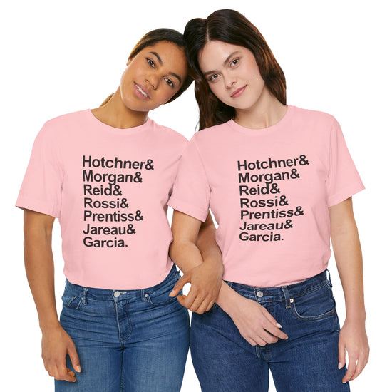 Criminal Minds Names Unisex T-Shirt - Fandom-Made