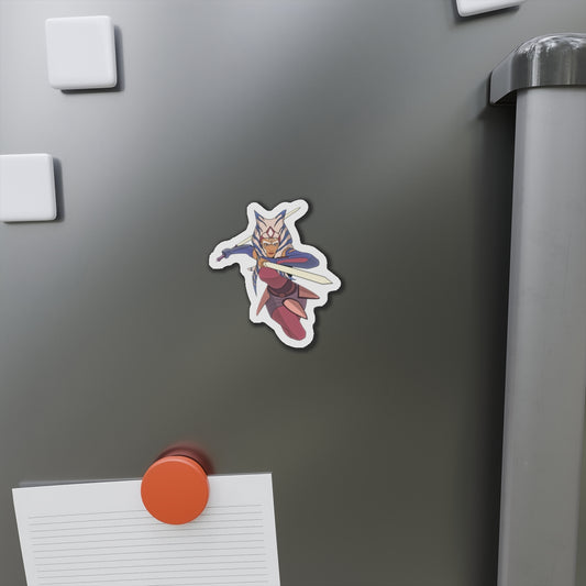 Ahsoka Leaping Die-Cut Magnet - Fandom-Made