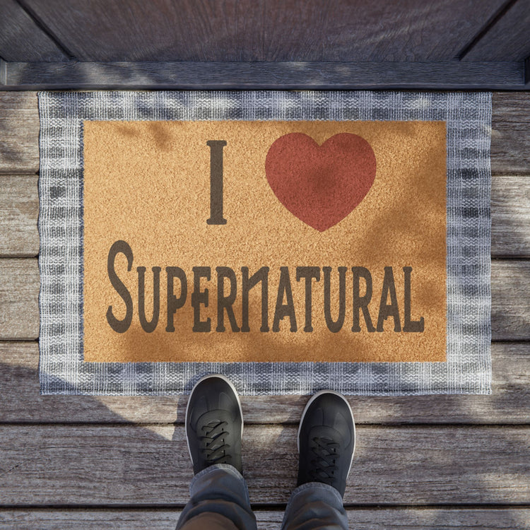 I Love Supernatural Doormat - Fandom-Made