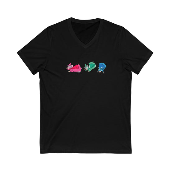 Sleeping Beauty Fairies Unisex V-Neck Tee - Fandom-Made