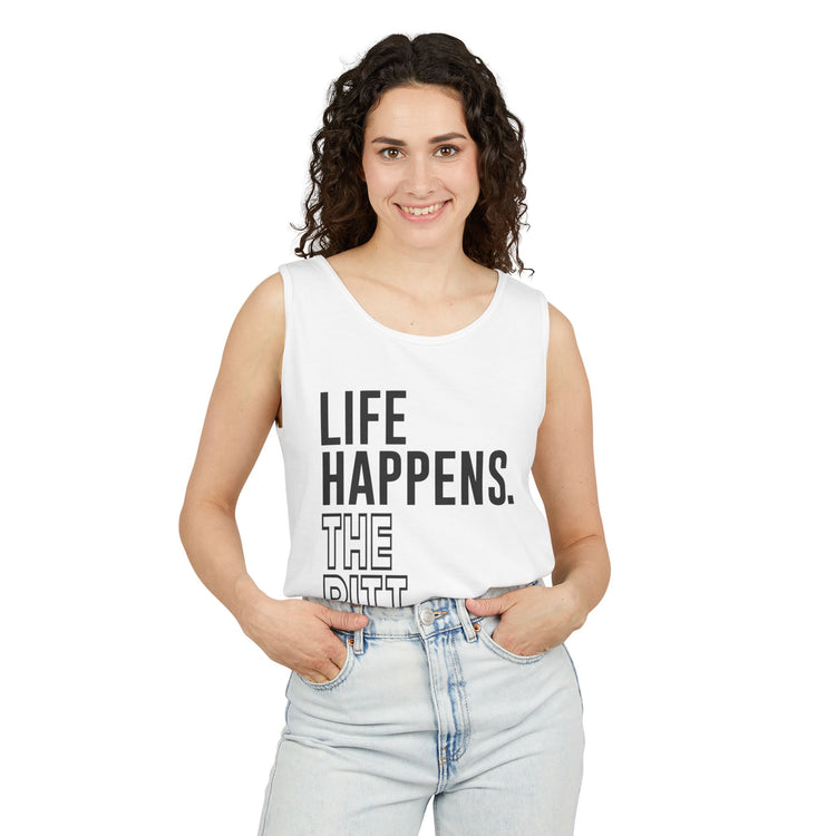 Life Happens The Pitt Helps Unisex Tank Top - Fandom-Made
