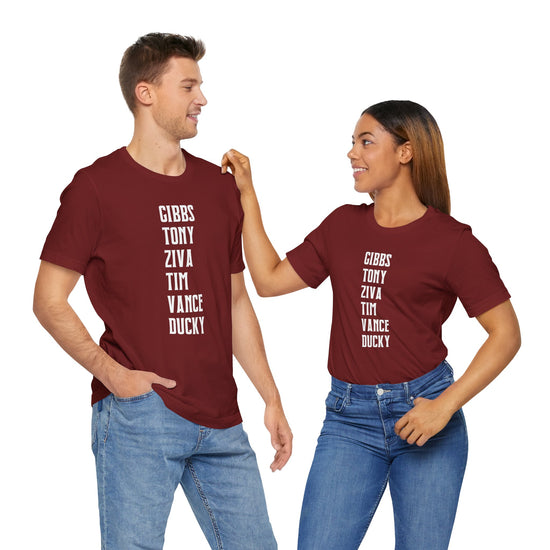 NCIS Names Unisex T-Shirt - Fandom-Made