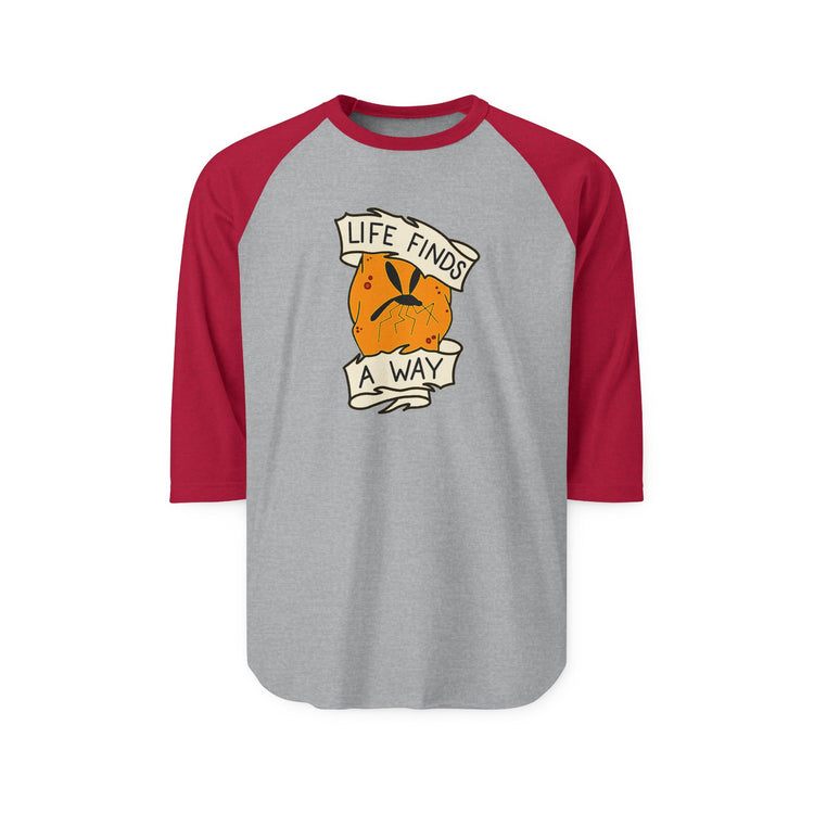 Life Finds a Way 3/4 Raglan Shirt - Fandom-Made