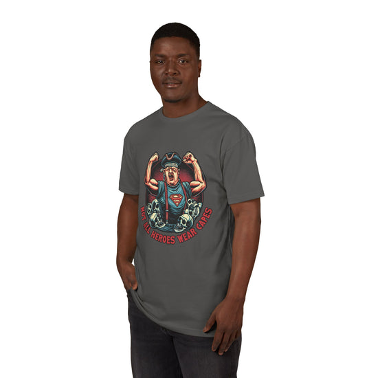Not All Heroes Wear Capes Sueded T-Shirt - Fandom-Made